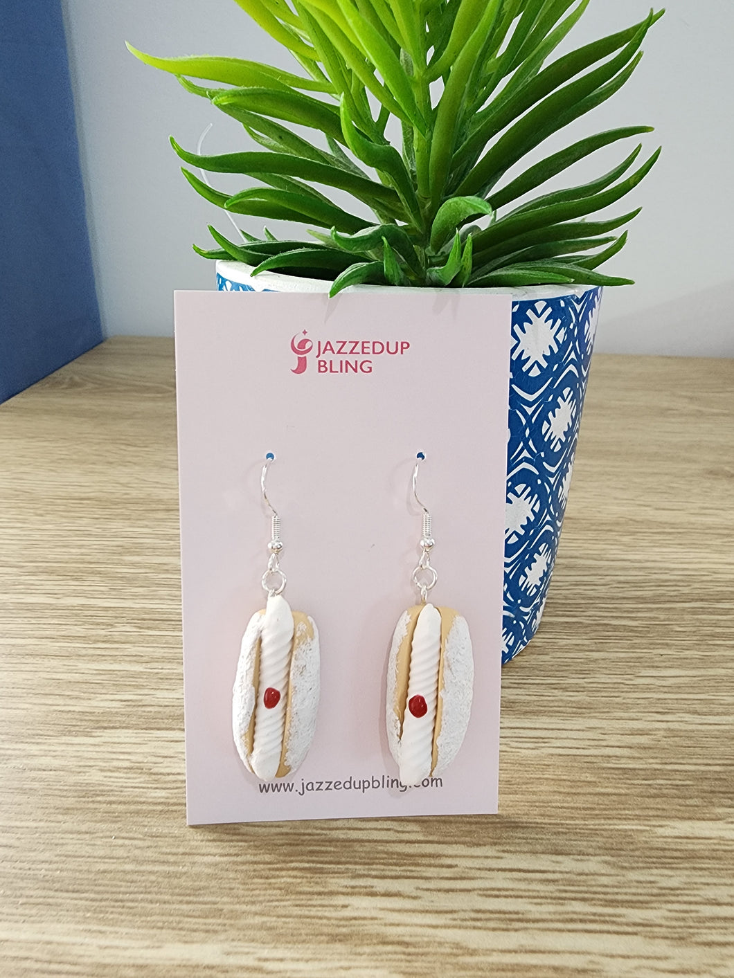 Cream Donut Earrings
