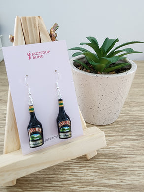 Final clearance – Baileys Original resin dangle earrings, lightweight and affordable.