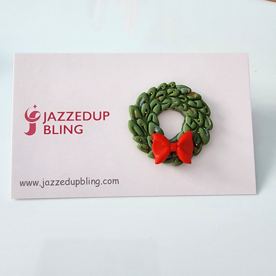 Christmas Wreath Brooch