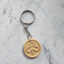 Load image into Gallery viewer, Polymer clay Plain Girl Guide Biscuit keyrings – handmade in New Zealand
